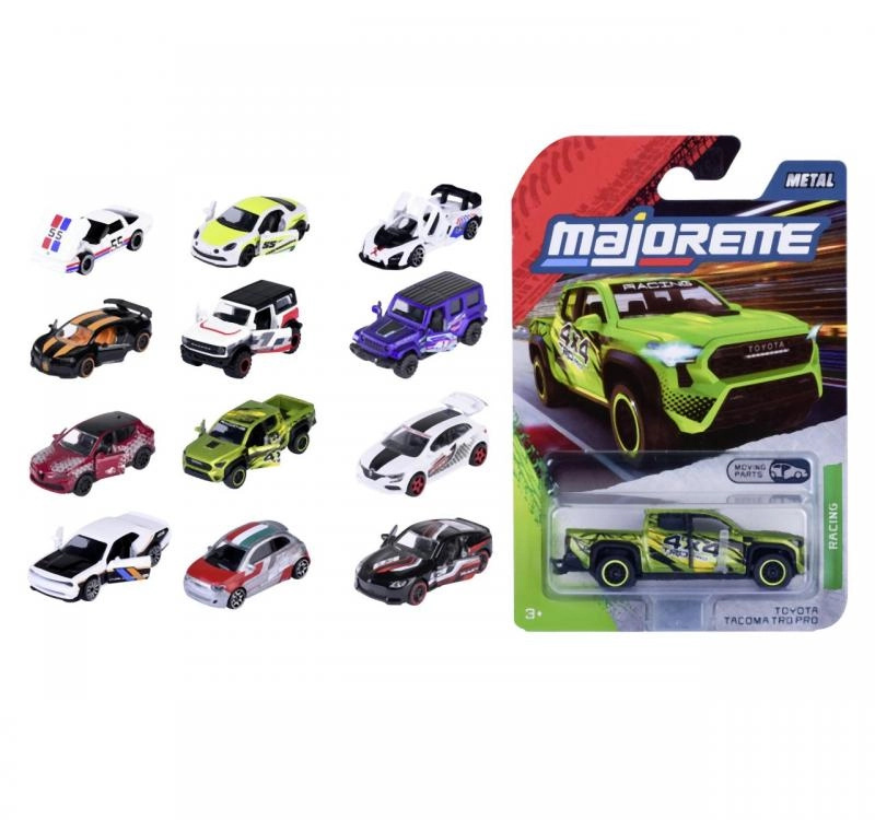 Majorette Autíčko kovové Racing, 12 druhů
