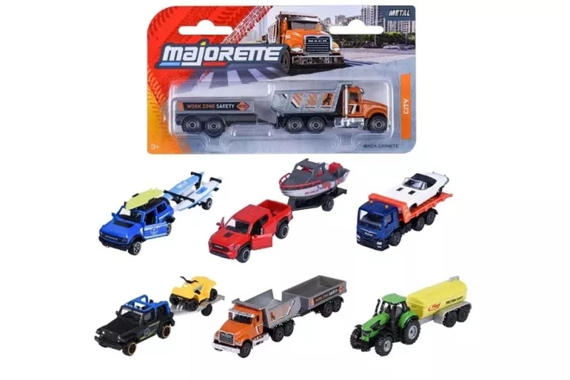 Majorette městská vozidla s přívěsy 1:64
