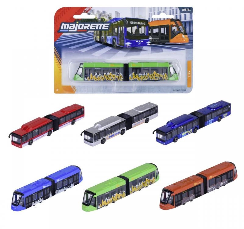 Majorette MAN City Autobus, Tramvaj kovové, 6 druhů
