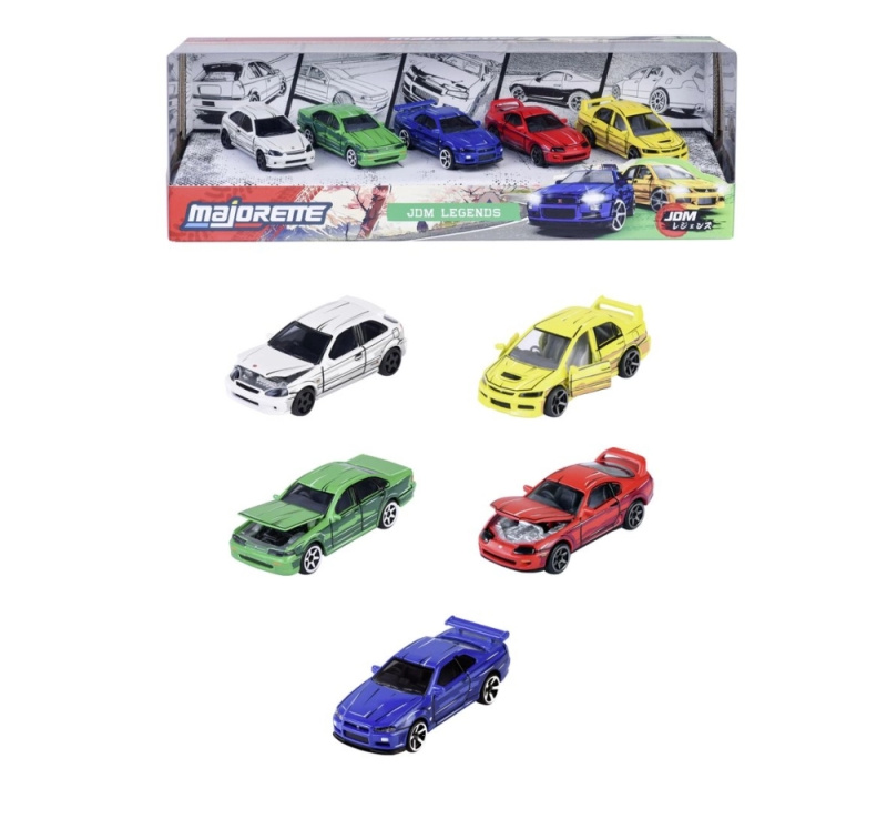 Majorette Japan Series pětidílná sada kovových aut 1:64