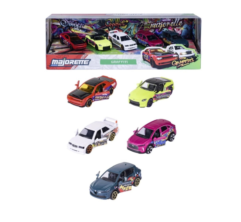 Majorette graffiti dárková sada 5 aut 1:64