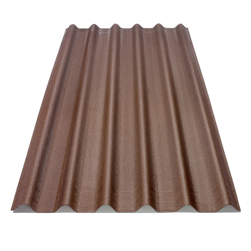Onduline Vlnitá asfaltová deska EASYFIX hnědá, 200 x 81 cm, 1,62 m2