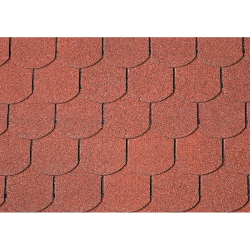 Onduline Asfaltový šindel Bardoline CLASSIC bobrovka, červená, 2 m2