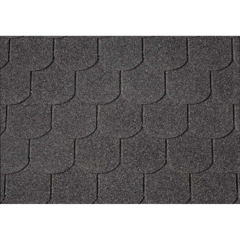 Onduline Asfaltový šindel Bardoline CLASSIC bobrovka, černá, 2 m2