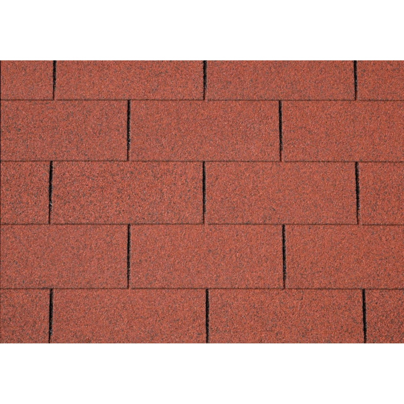 Onduline Asfaltový šindel Bardoline CLASSIC obdélník 3T, červený mix, 2 m2