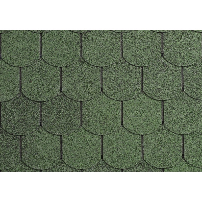 Onduline Asfaltový šindel Bardoline CLASSIC bobrovka, zelená, 2 m2