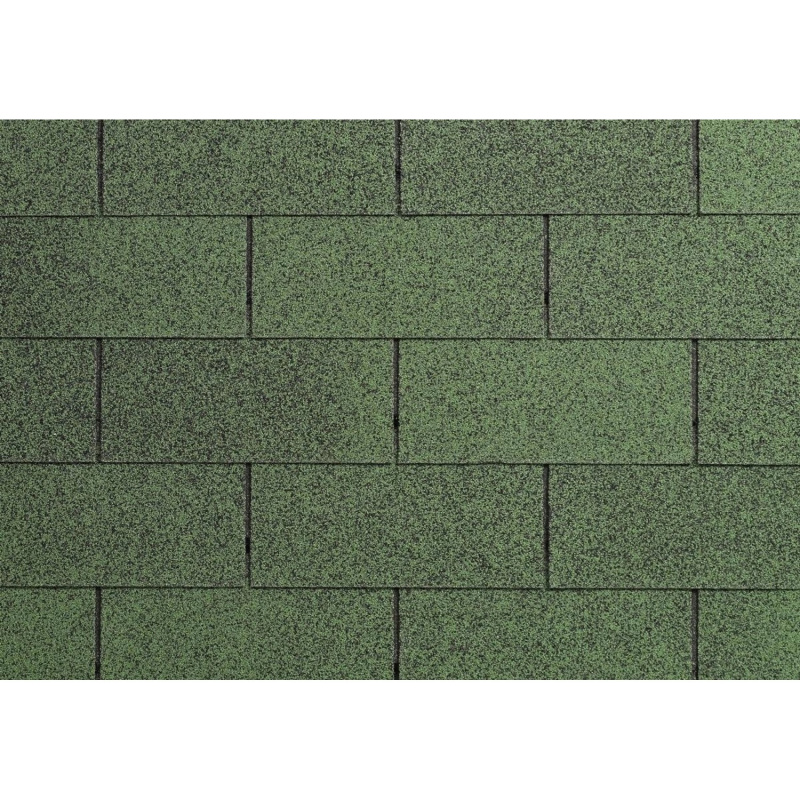 Onduline Asfaltový šindel Bardoline CLASSIC obdélník 3T, zelený mix, 2 m2