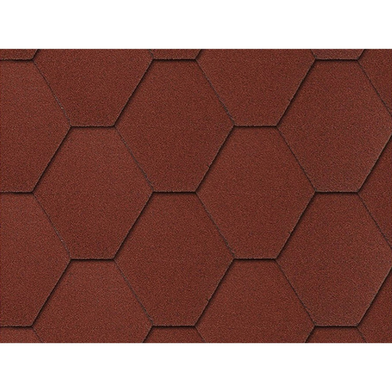 Onduline Asfaltový šindel Bardoline CLASSIC hexagonal, červená, 2 m2