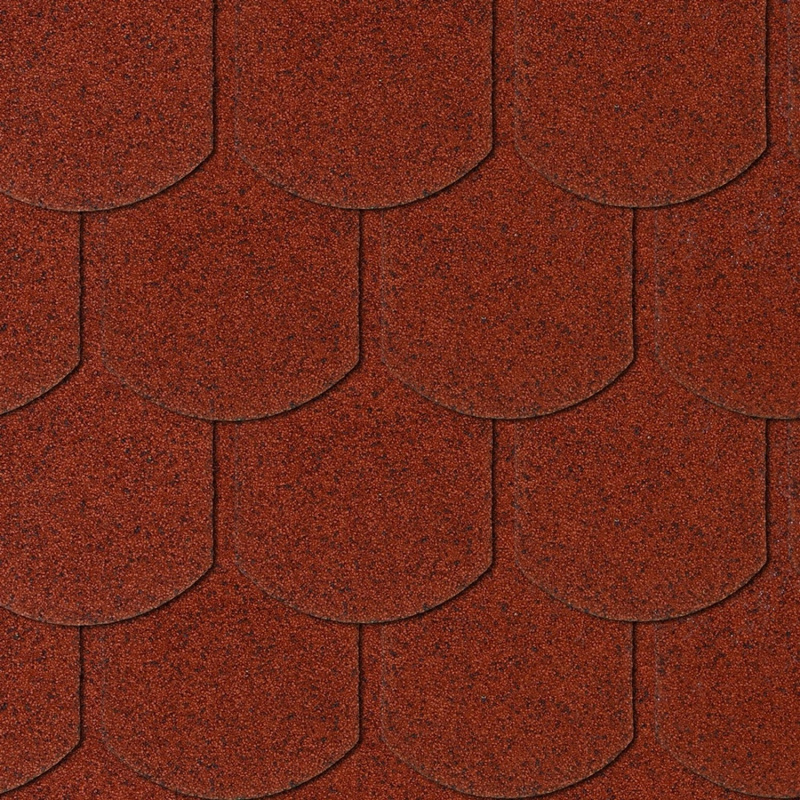 Šindel asfaltový bobrovka červená ACCES Bardoline 3,85 m2