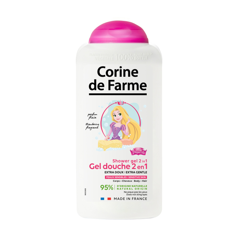 Corine de Farme 2v1 Sprchový gel a šampon - Princezny Disney, 300ml