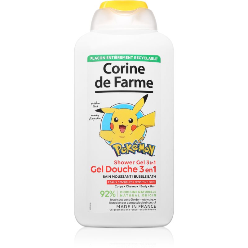 Corine de farme Shower Gel 3 in 1 jemný sprchový gel a šampon pro děti 3 v 1 500 ml