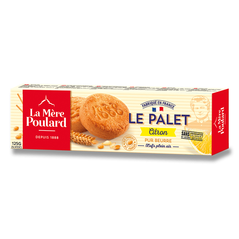 La Mére Poulard - máslové sušenky s citronem - 125 g