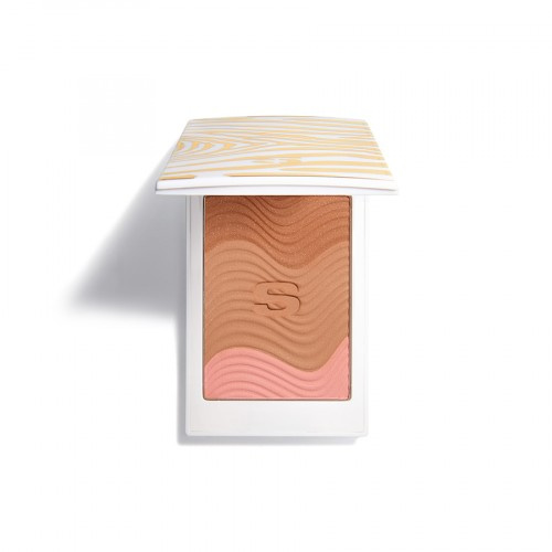 Sisley Phyto-Touche Sun Glow Powder tvářenka se štětečkem odstín Trio Miel Cannelle 11 g