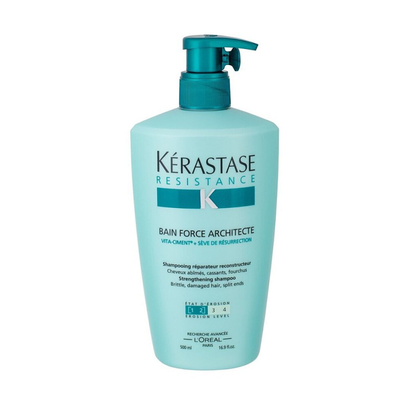 Kérastase Résistance Bain Force Architecte šampon s posilujícími účinky pro oslabené a lehce poškozené vlasy 500 ml
