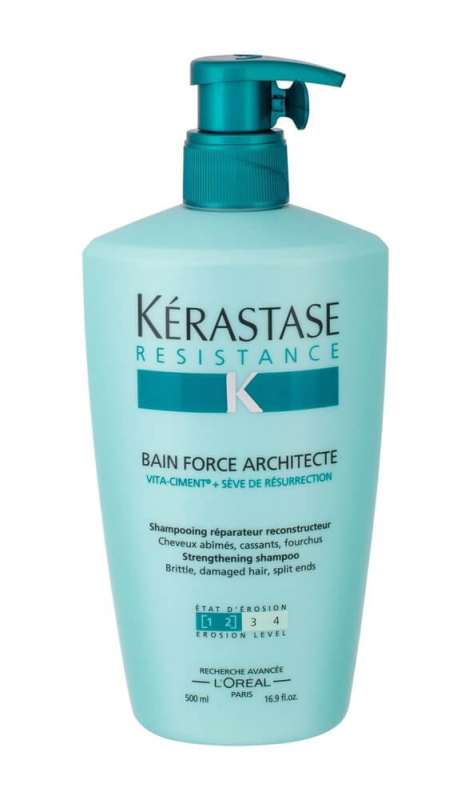 Kérastase Résistance Bain Force Architecte šampon s posilujícími účinky pro oslabené a lehce poškozené vlasy 500 ml