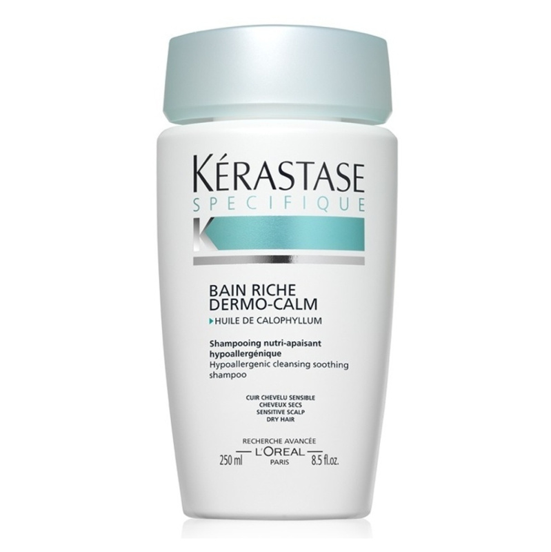 Kérastase Specifique Bain Riche Dermo-Calm šampon pro citlivou vlasovou pokožku a suché vlasy bez silikonů 250 ml