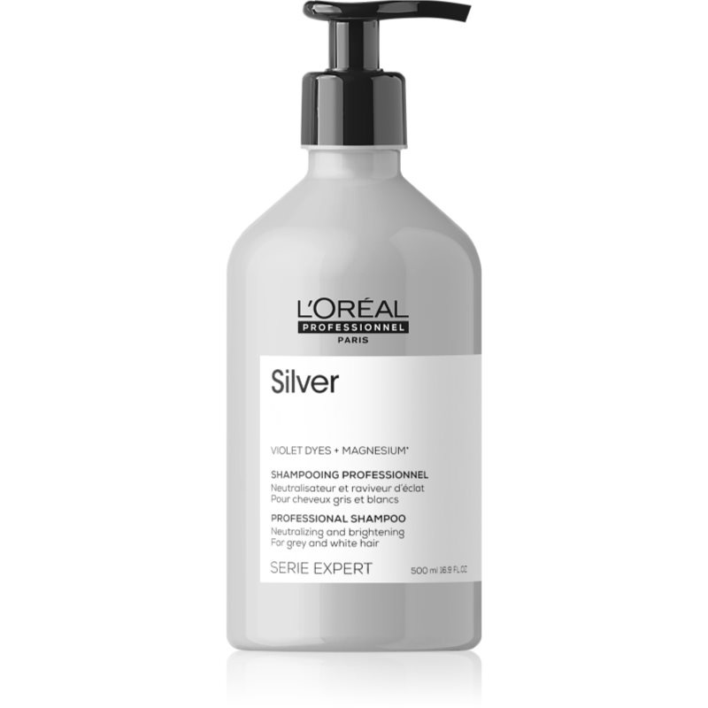 L’Oréal Professionnel Serie Expert Silver stříbrný šampon pro šedivé vlasy 500 ml