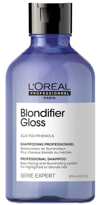 L’Oréal Professionnel Serie Expert Blondifier zkrášlující a regenerační šampon pro zesvětlené, melírované studené blond vlasy 500 ml
