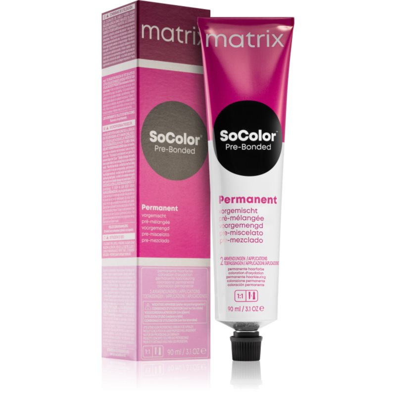 Matrix SoColor Pre-Bonded Blended permanentní barva na vlasy odstín 4RV+ Medium Brown Red Violet+ 90 ml