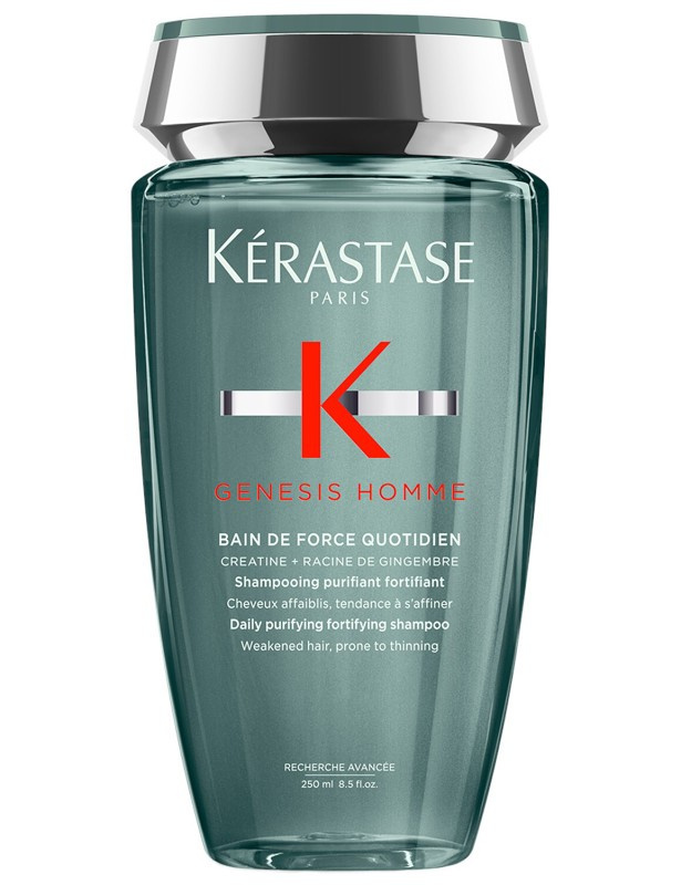 Kérastase Genesis Homme Bain de Force Quotiden čisticí a vyživující šampon pro slabé vlasy s tendencí vypadávat pro muže 250 ml