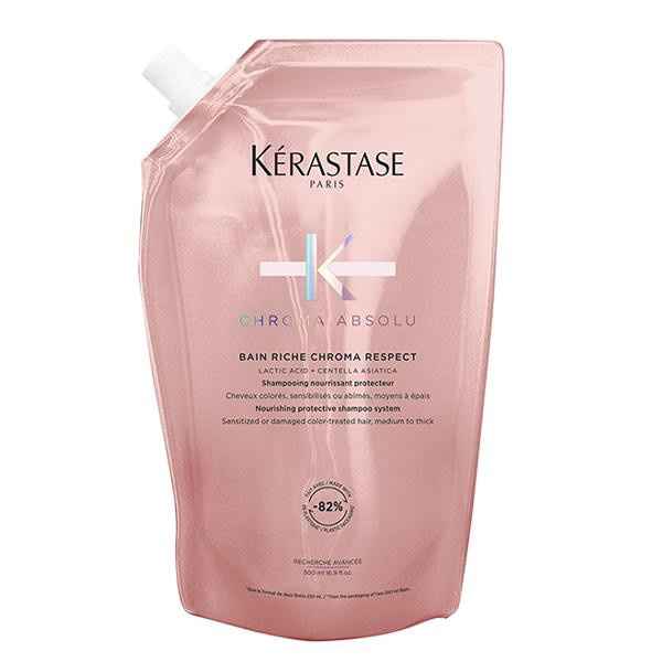 Kérastase Chroma Absolu Bain Riche Chroma Respect vyživující šampon pro barvené vlasy Refill 500 ml