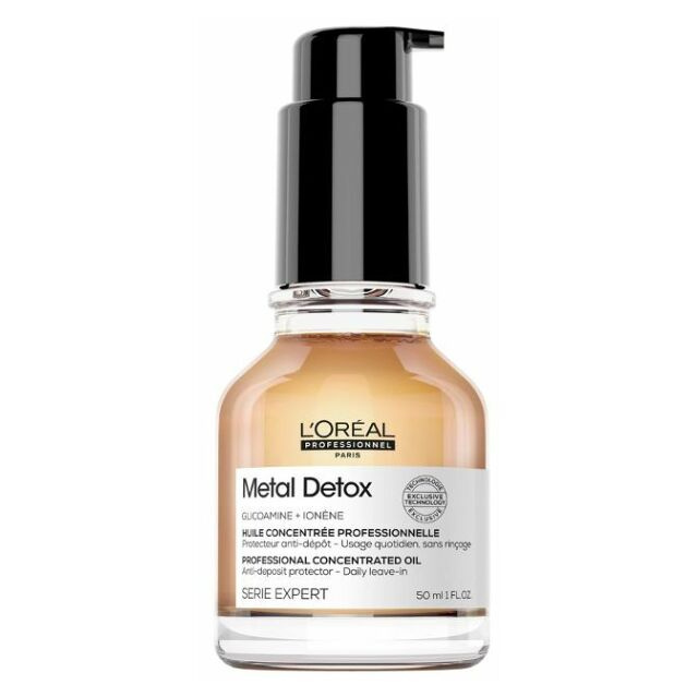 L’Oréal Professionnel Serie Expert Metal Detox vyživující olej na vlasy proti lámavosti vlasů 50 ml