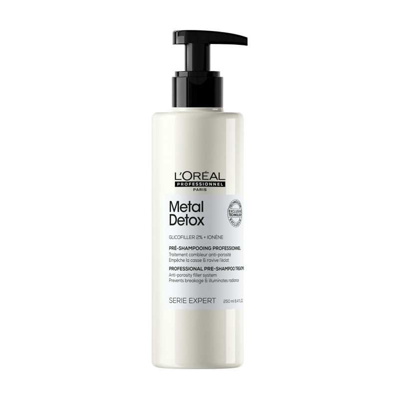 L’Oréal Professionnel Serie Expert Metal Detox před-šamponová péče pro barvené a poškozené vlasy 250 ml