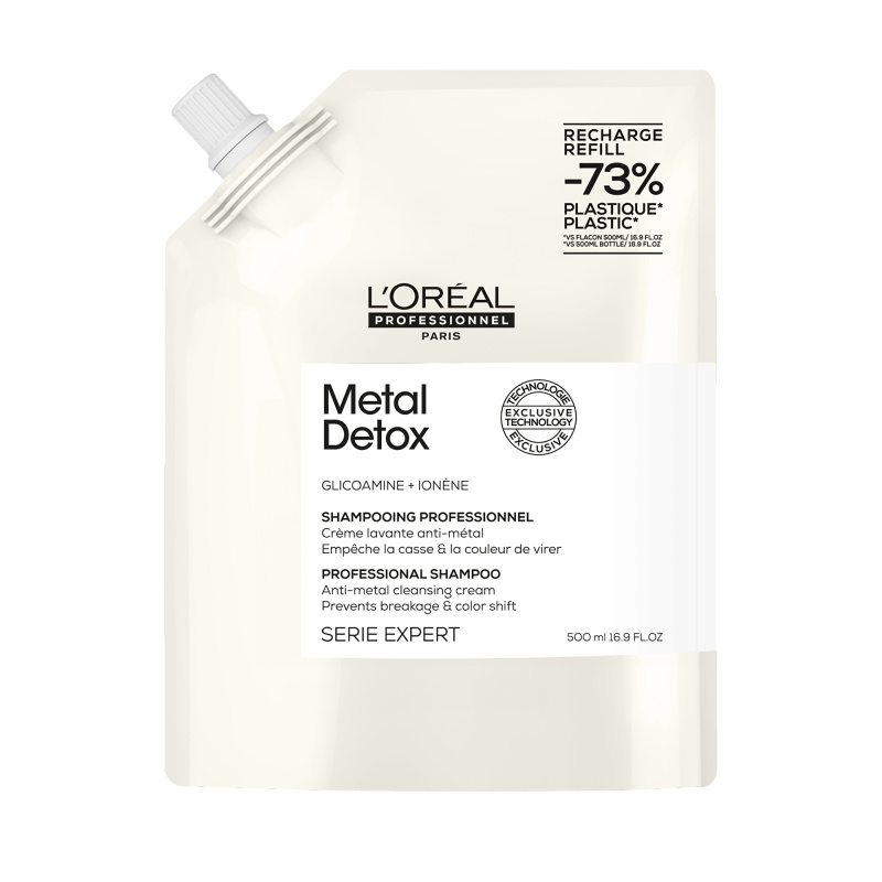 L’Oréal Professionnel Serie Expert Metal Detox hloubkově čisticí šampon pro barvené a poškozené vlasy 500 ml