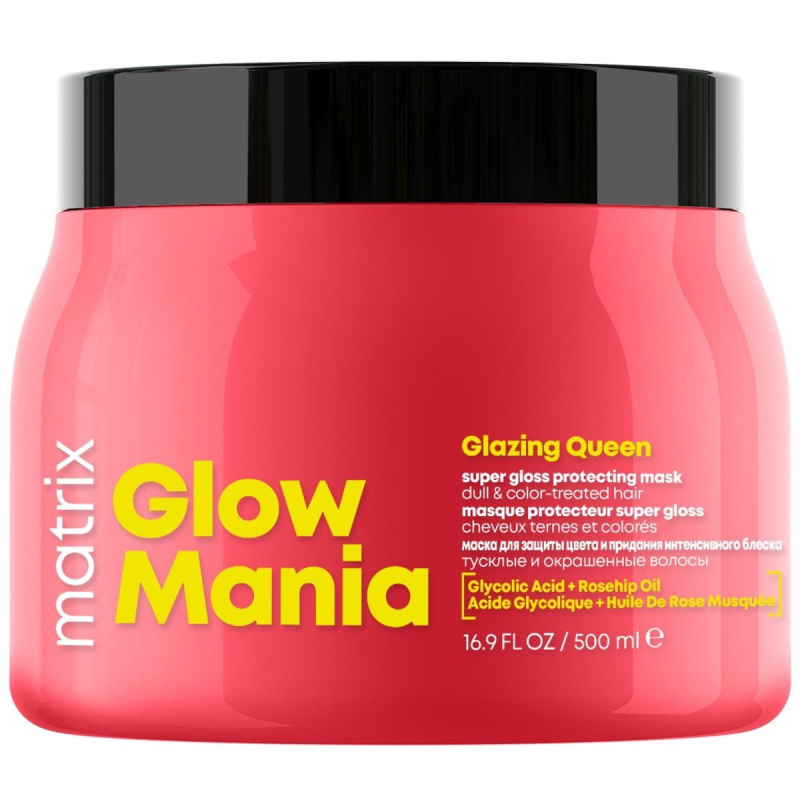 Matrix Glow Mania maska pro barvené vlasy 500 ml