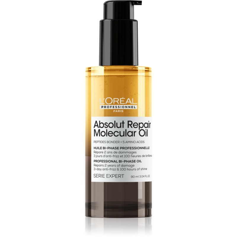 L’Oréal Professionnel Serie Expert Absolut Repair Molecular vyživující olej na vlasy pro poškozené vlasy 90 ml