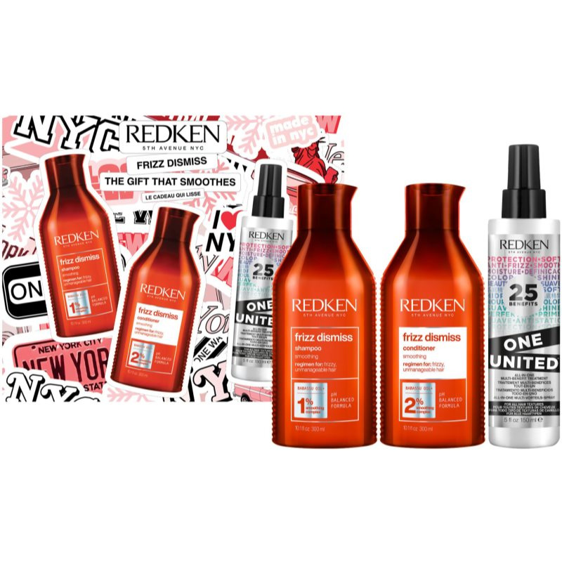 Redken Frizz Dismiss dárková sada pro nepoddajné a krepatějící se vlasy