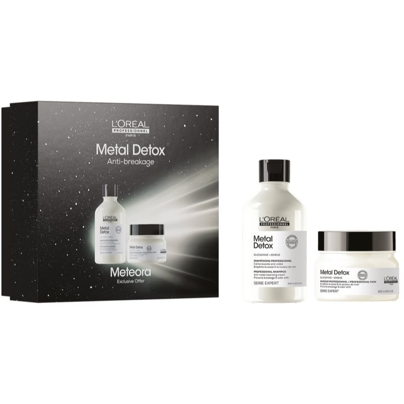 L’Oréal Professionnel Serie Expert Metal Detox dárková sada pro barvené a poškozené vlasy