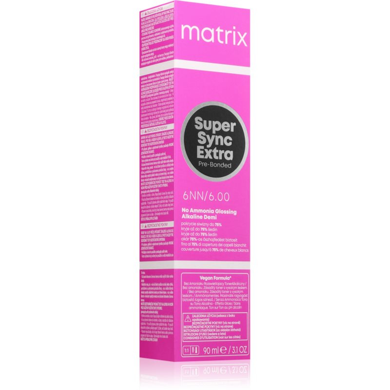 Matrix SoColor Extra Pre-Bonded permanentní barva na vlasy odstín 6NN 90 ml