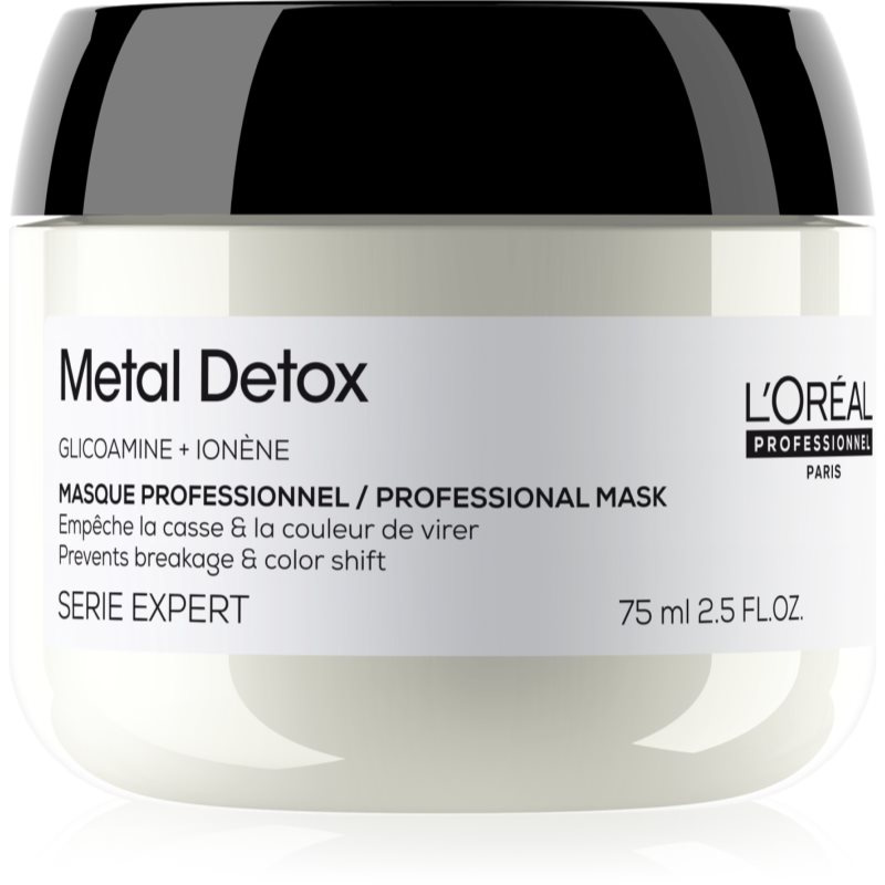 L’Oréal Professionnel Serie Expert Metal Detox hloubkově vyživující maska pro barvené a poškozené vlasy 75 ml
