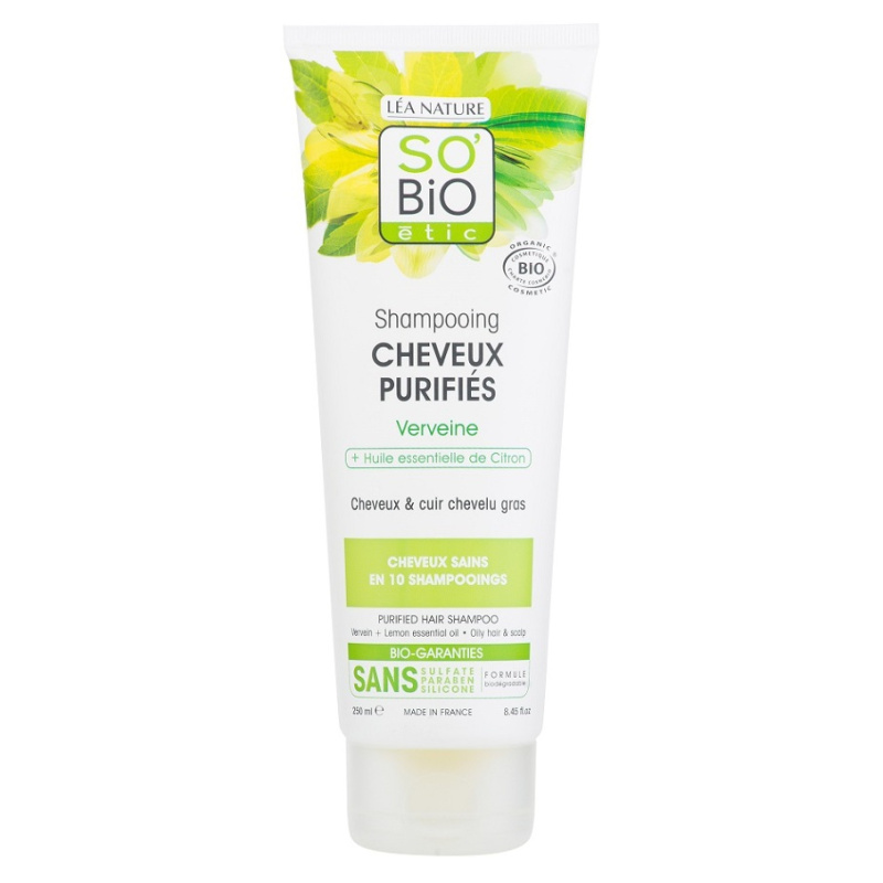 SO´BIO Bio Šampon jemný Verbena-citron 250 ml