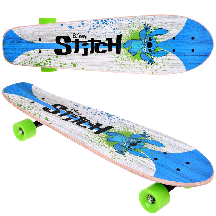 Dřevěná skateboard Disney Stitch pro děti do 50 kg