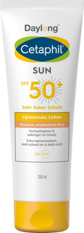 Daylong Cetaphil SUN Liposomal Lotion opalovací mléko pro citlivou pokožku SPF 50+ 200 ml