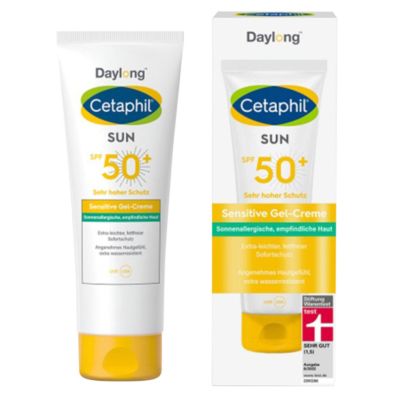 Daylong Cetaphil SUN Sensitive Gel-Creme lehký ochranný gel-krém pro citlivou pokožku SPF 50+ 100 ml