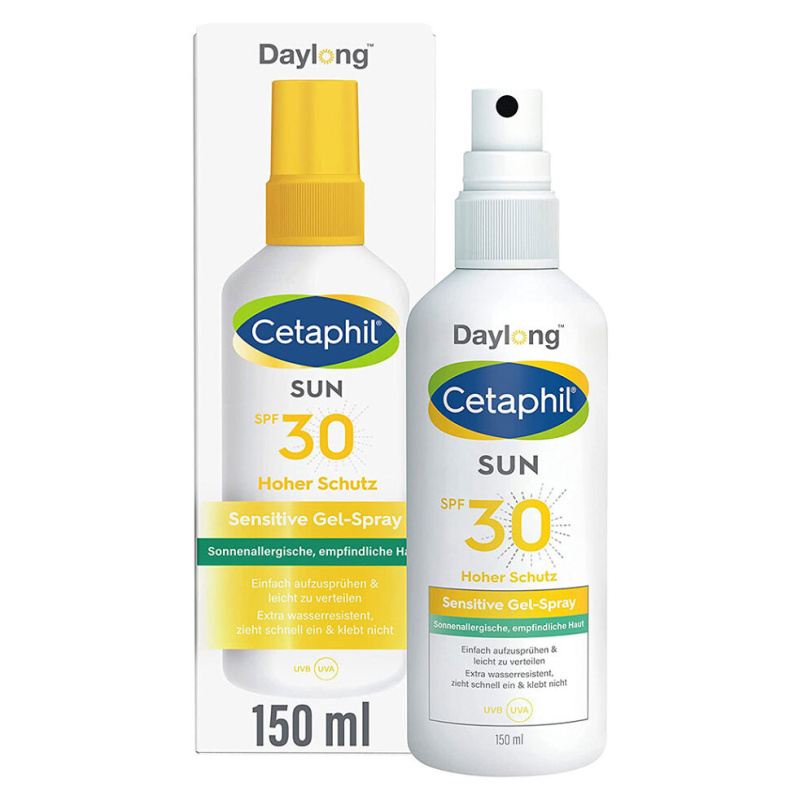 Daylong Cetaphil SUN Sensitive Gel-Spray opalovací sprej pro citlivou pokožku SPF 30 150 ml