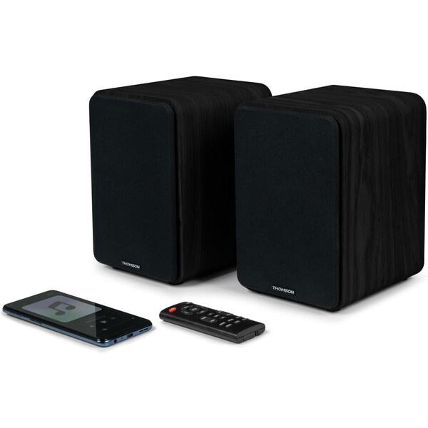 Thomson WS600DUO aktivní stereo HiFi reproduktory s BT černé Černá