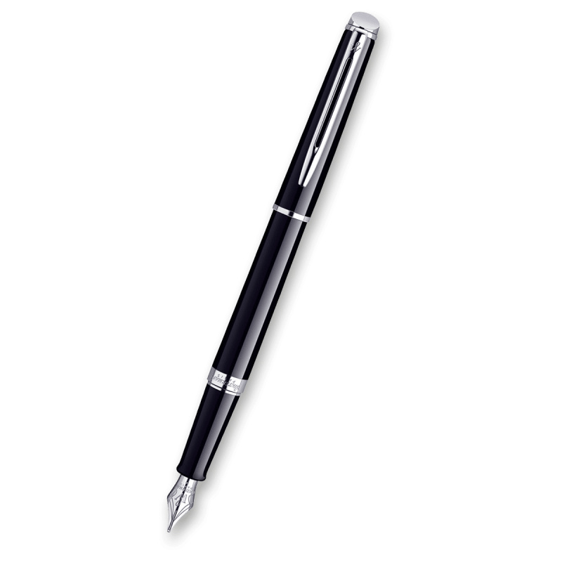 Plnicí pero Waterman Hémisphère Black Lacquer CT hrot M