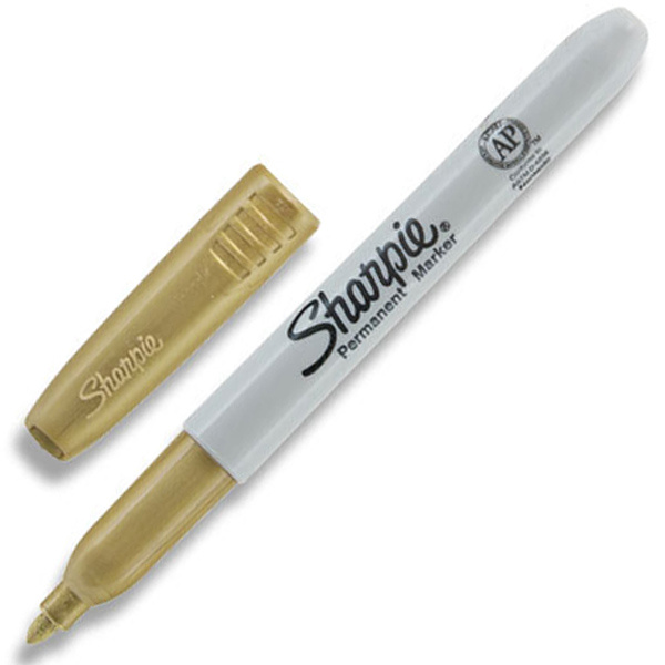 Permanentní popisovač Sharpie fine 0,9mm - metalický zlatý
