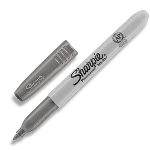 Permanentní popisovač Sharpie fine 0,9mm - metalický stříbrný