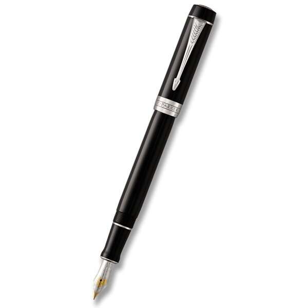 Plnicí pero Parker Duofold Classic Black CT, CNT hrot M