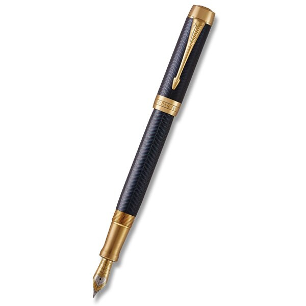 Plnicí pero Parker Duofold Prestige Blue Chevron, CNT hrot M