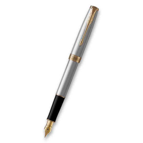Plnicí pero Parker Sonnet Stainless Steel GT hrot F