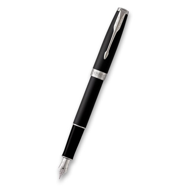 Plnicí pero Parker Sonnet Matte Black CT hrot F