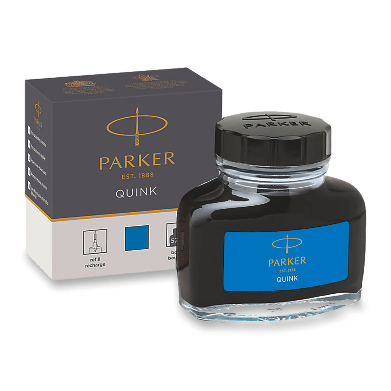 Lahvičkový inkoust Parker modrý washable Parker
