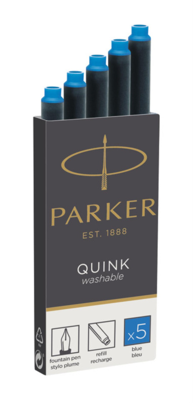 Parker inkoustové bombičky omývatelné modré 5 ks Parker