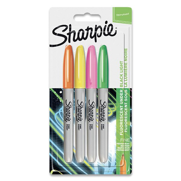 Permanentní popisovač Sharpie Neon sada 4 barev Sharpie
